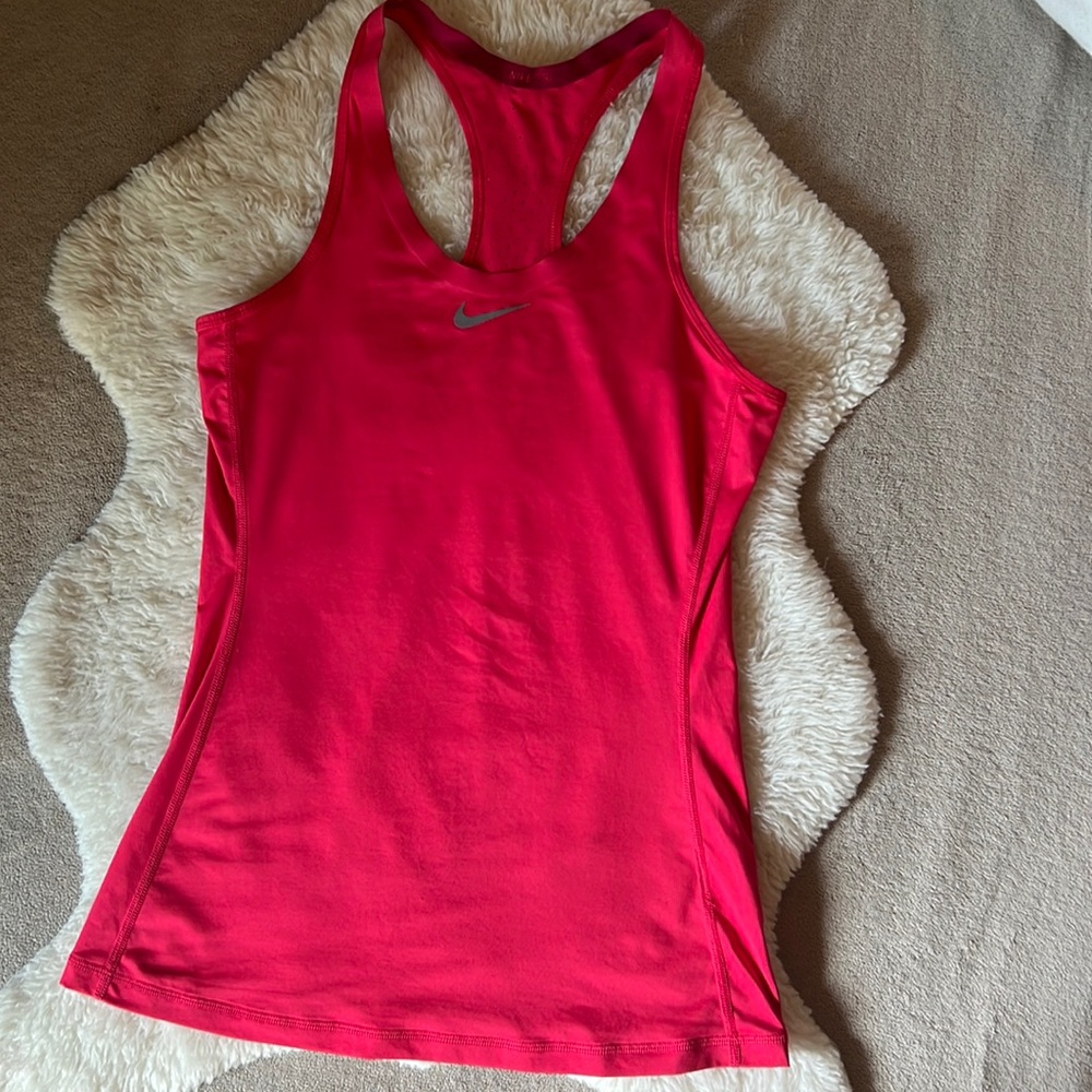 Nike Pro pink, dri-fitted workout tank top